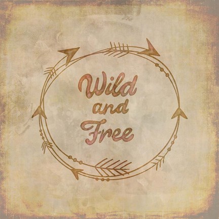 Framed Wild and Free Print