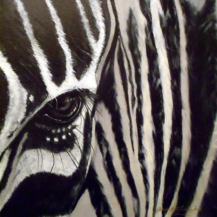 Framed Zebra Print