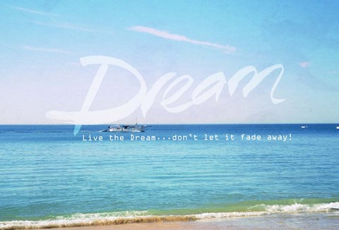 Framed Live the Dream Print