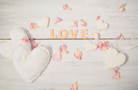 Framed Still Life Hearts - Love Print