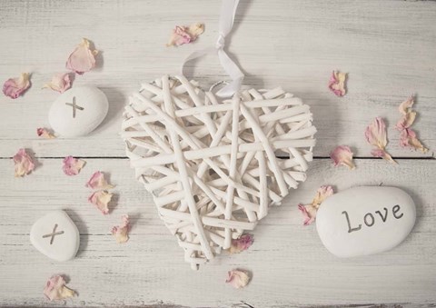 Framed Cosy Hearts Print