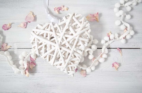 Framed Still Life Hearts Print