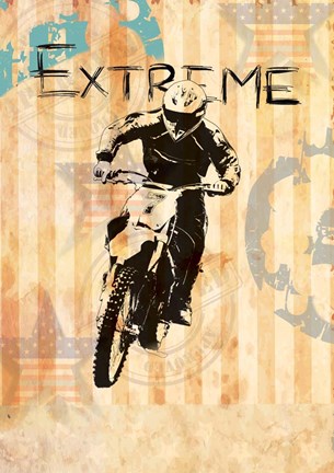 Framed Motobike Print
