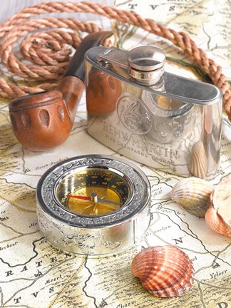 Framed Vintage Nautical I Print