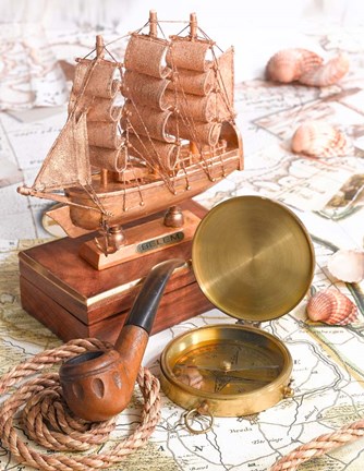 Framed Vintage Nautical II Print