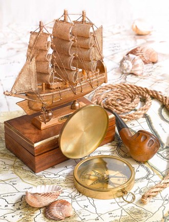 Framed Vintage Nautical III Print