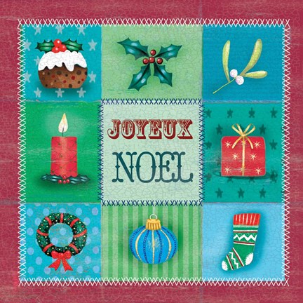 Framed Joyeux Noel Print