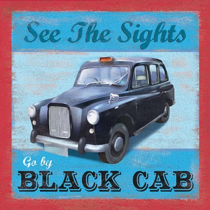 Framed Taxi Poster Print