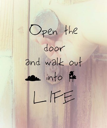 Framed Open the Door Print