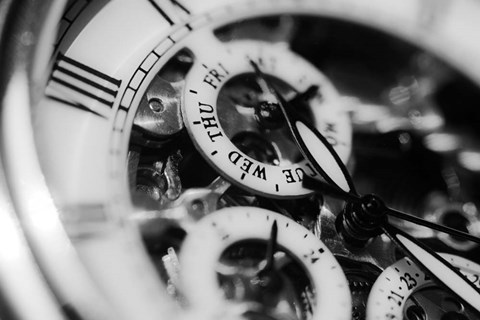 Framed Clock I Print