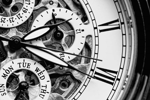 Framed Clock II Print