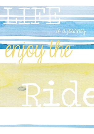 Framed Life's a Journey Print