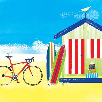 Framed Surf Shack Print