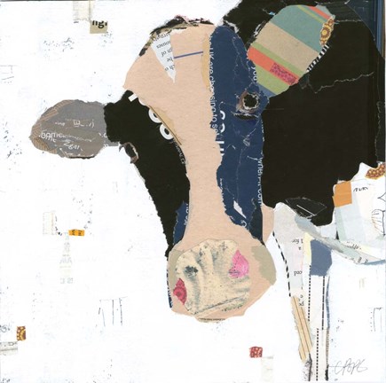 Framed Cow Art Print