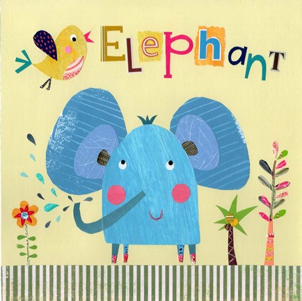 Framed Elephant Print