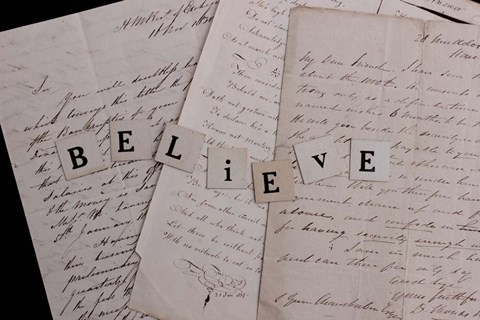 Framed Believe Print