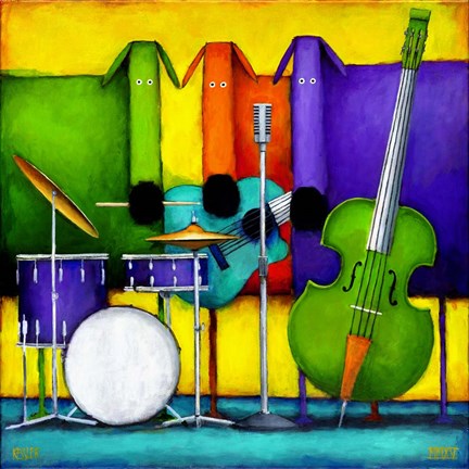 Framed Jam Dogs Print