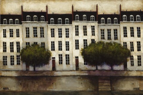 Framed Paris on the Seine Print