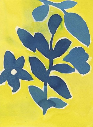 Framed Jardin Amarillo Print