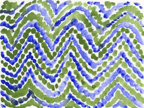 Framed Blue Beads Print