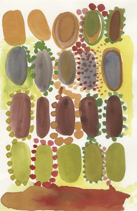 Framed Pebbles and Confetti Print