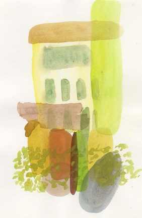 Framed Garden of Yellow Print