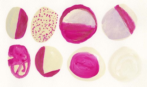 Framed Pink Piedras Print