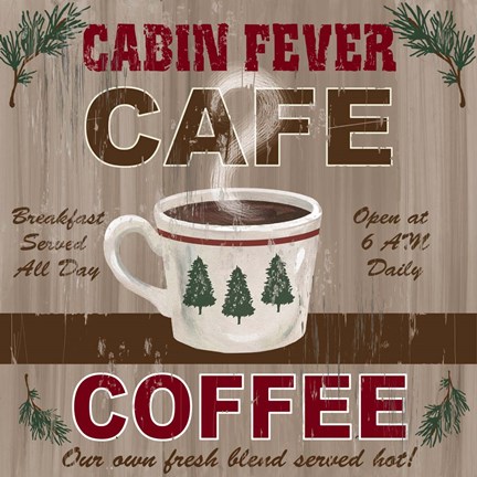 Framed Cabin Fever Cafe Print