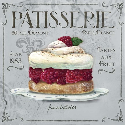 Framed Patisserie 1 Print