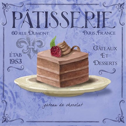 Framed Patisserie 6 Print