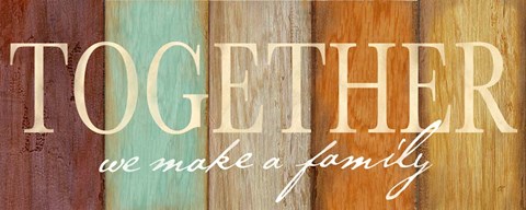 Framed Family Sentiment Sign II Spice Print