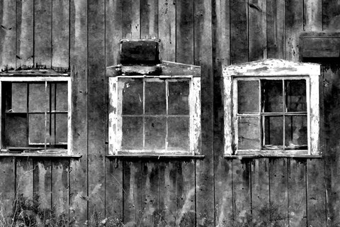 Framed Old Barn Window Print