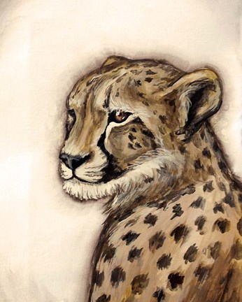 Framed Cheetah Portrait Print