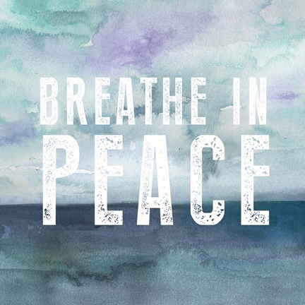 Framed Breath Peace Print