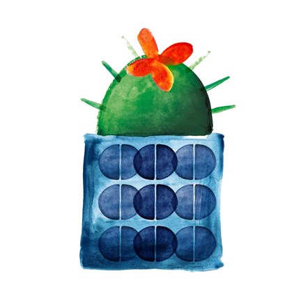 Framed Colorful Cactus VIIII Print