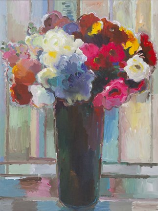 Framed Touch of Blue Print