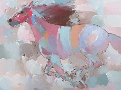 Framed Racing the Wind Print