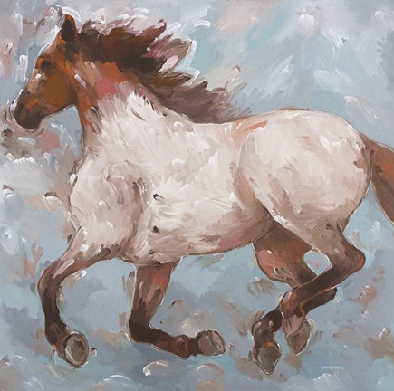 Framed Roan Runner Print