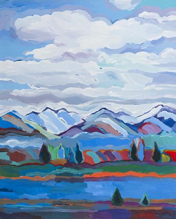 Framed Color and Clouds #6 Print