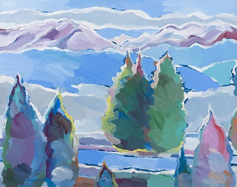 Framed Thoughts of Blue Print