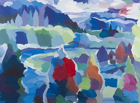 Framed Color &#39;round the Bend Print