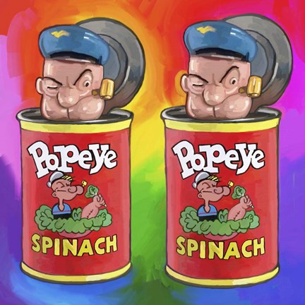 Framed Pop Art Popeyes Print