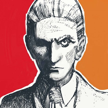 Framed Pop Art Franz Kafka Print