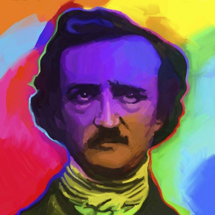 Framed Edgar Allen Poe Pop Art Print