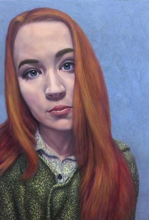 Framed Snowflake in Red Print