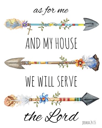 Framed Spiritual Arrows A Print