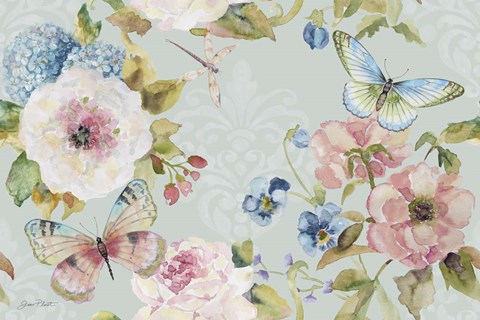 Framed Botantical Beauty Blue III Print