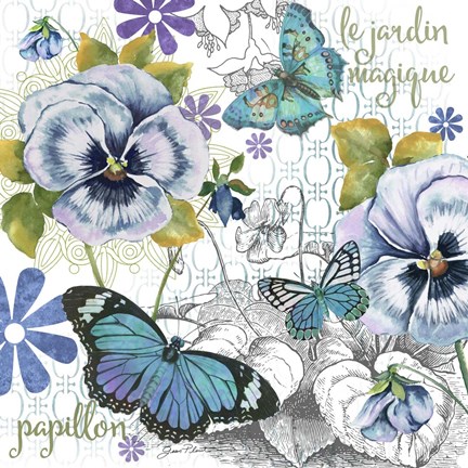 Framed Garden Magic I Print