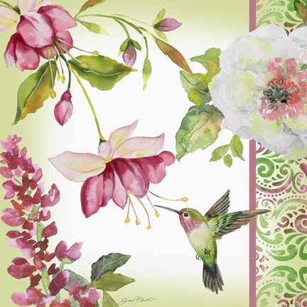 Framed Garden Party II Print