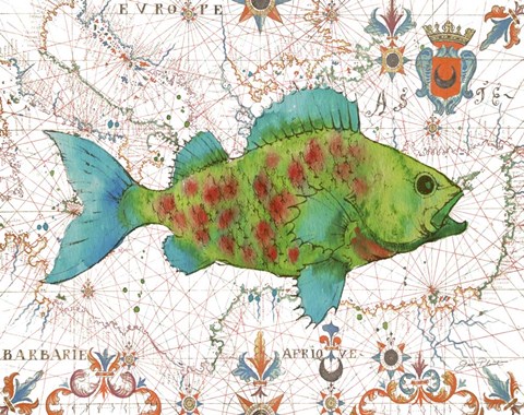 Framed Nautical Treasures-A Print